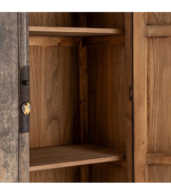 Armario alacena boho oriental 2 puertas 2 cajones pino reciclado5