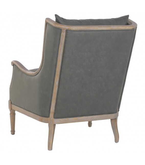 Butaca clásica muy cómoda con cojines desenfundables gris 2