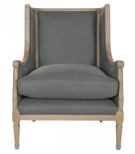 Butaca clásica muy cómoda con cojines desenfundables gris 3