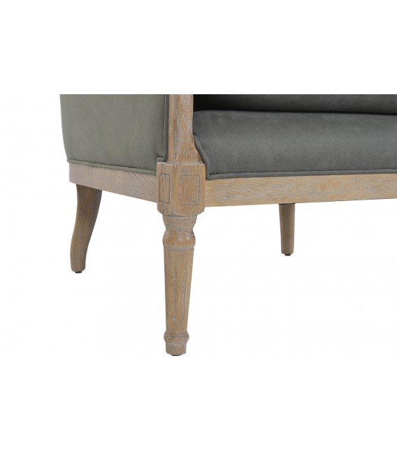 Butaca clásica muy cómoda con cojines desenfundables gris 8