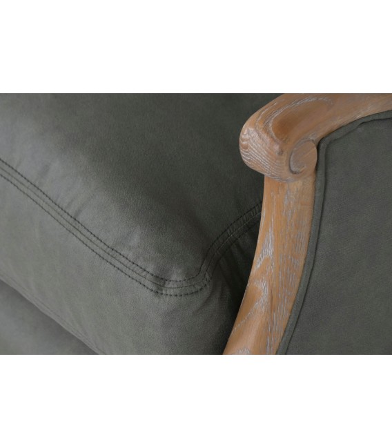 Butaca clásica muy cómoda con cojines desenfundables gris 6