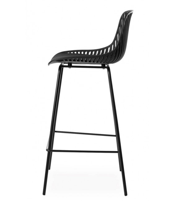 TABURETE 45 X 47 X 104 PERSAC METAL Y POLIPROPILENO NEGRO