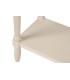 Consola de entrada provenzal beige con tapa nogal y 2 cajones 8