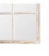 Espejo vestidor rectangular boho efecto ventana en madera blanca 1