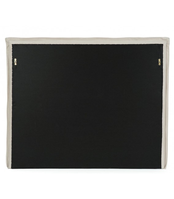Cabecero tapizado en loneta color beige para cama de 1.35-1.40 4