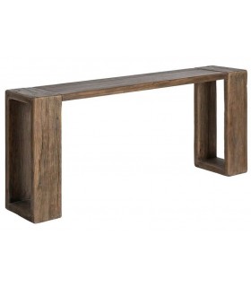 Consola de entrada XL boho en madera de olmo reciclado
