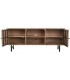 Mueble TV 140 cm madera maciza acacia color nogal estilo industrial 2