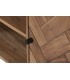 Mueble TV 140 cm madera maciza acacia color nogal estilo industrial 4