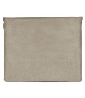 Cabecero tapizado cama 135 140 loneta topo estilo contemporáneo