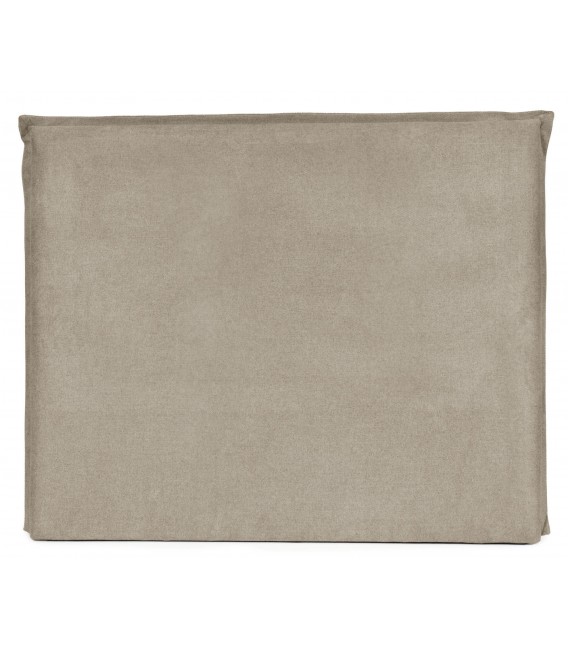 Cabecero tapizado cama 135 140 loneta topo estilo contemporáneo