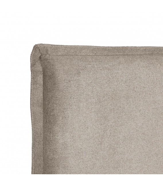 Cabecero tapizado cama 135 140 loneta topo estilo contemporáneo 2
