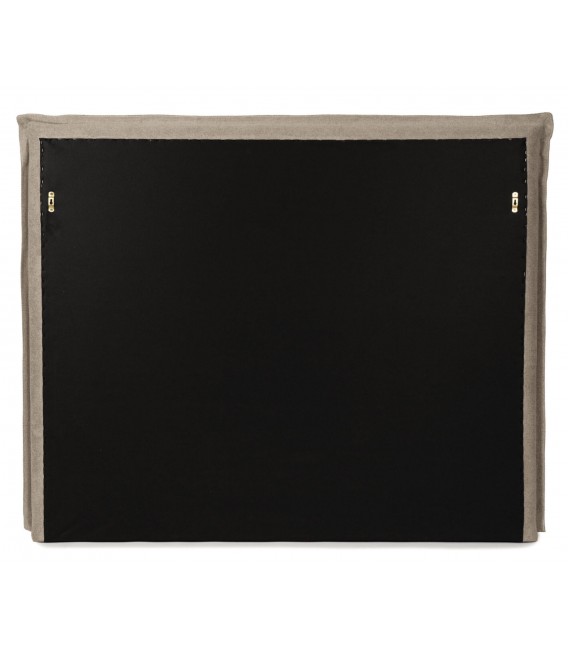 Cabecero tapizado cama 135 140 loneta topo estilo contemporáneo 3