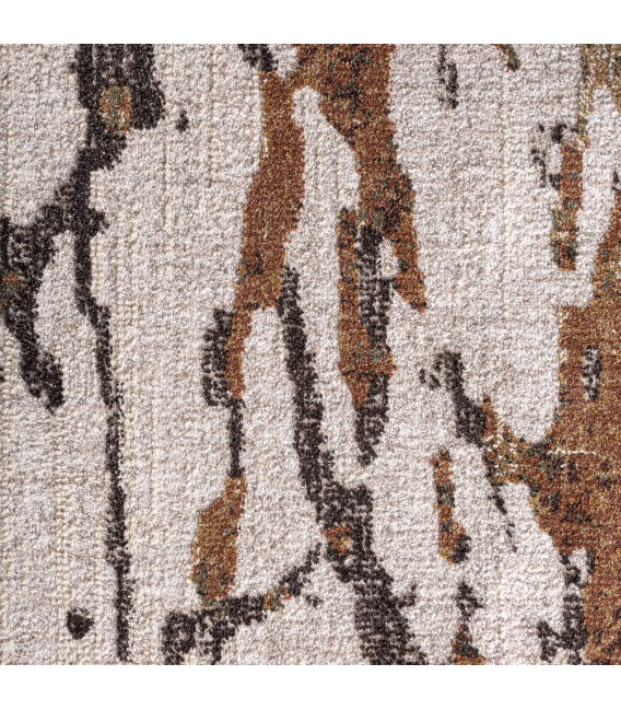 Alfombra rectangular XL tonos neutros de pelo corto diseño moderno 2