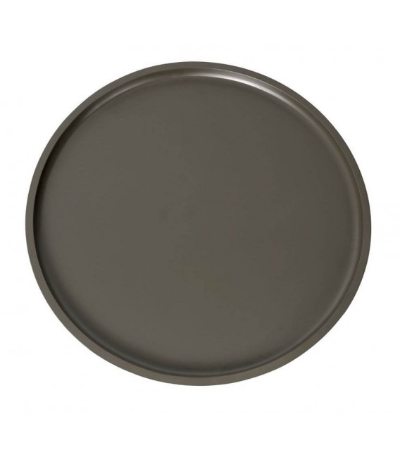 Mesa de centro redonda MDF lacada en verde estilo moderno 2