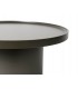 Mesa de centro redonda MDF lacada en verde estilo moderno 3