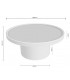 Mesa de centro redonda MDF lacada en verde estilo moderno 5