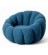 Sillón art decó tapizado en tela azul diseño moderno elegante1