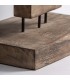 Figura decorativa alta de madera maciza suar tallada estilo étnico 3
