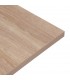 Mesa comedor rectangular roble natural metal negro estilo industrial 2