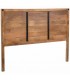Cabecero matrimonio tallado madera decapado en crema estilo étnico 2