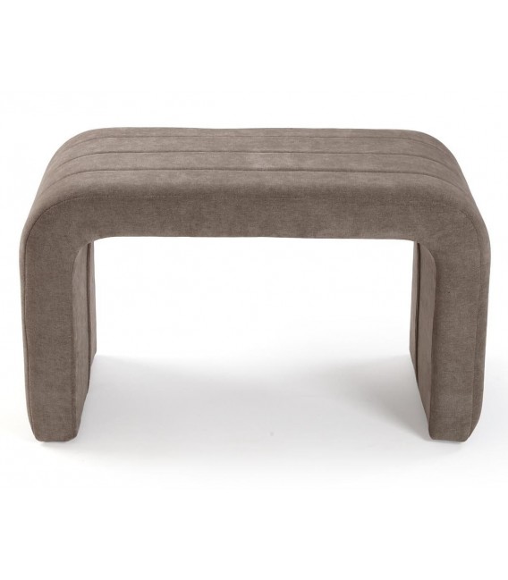 Banco pie de cama pequeño tapizado topo contemporáneo 1