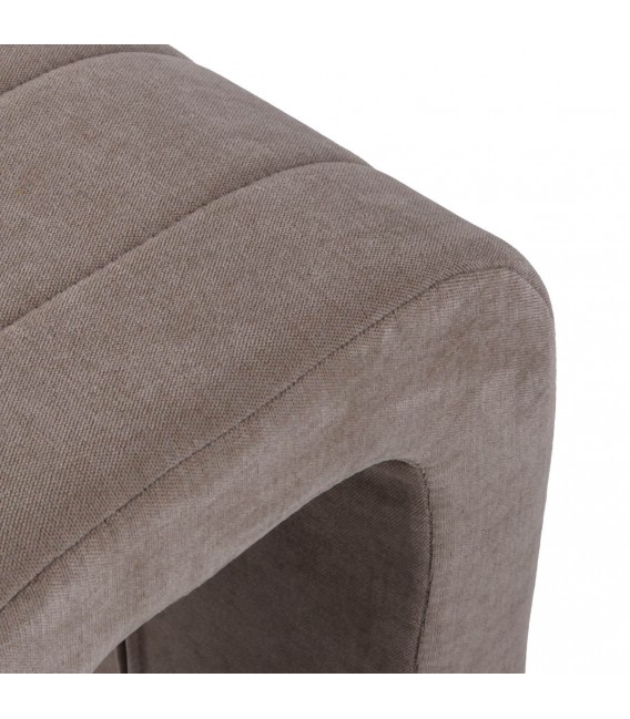 Banco pie de cama pequeño tapizado topo contemporáneo 2