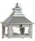 FAROL MUY ALTO 32 X 32 X 114 YUSTEL MADERA Y METAL GRIS CLARITO
