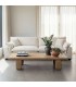 Mesa de centro XL madera de pino reciclado natural estilo boho  Mdmhogar