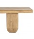 Mesa de centro XL madera de pino reciclado natural estilo boho  4