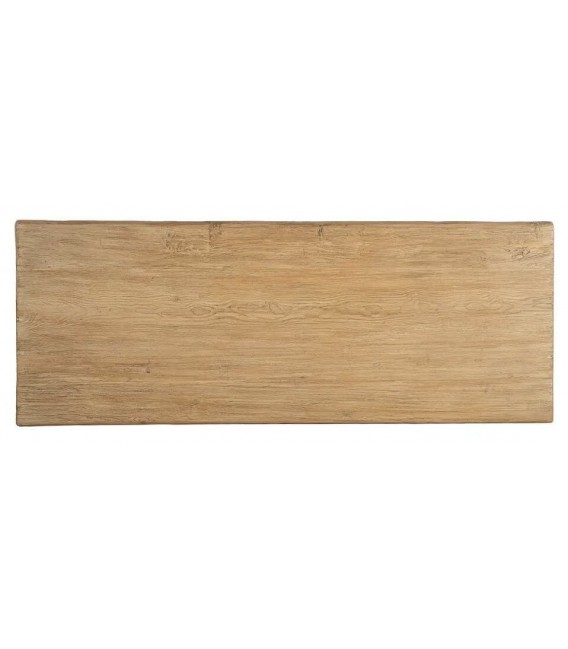 Mesa de centro XL madera de pino reciclado natural estilo boho  1