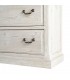 Vitrina XL boho madera teñida blanca con 2 puertas y 4 cajones 3