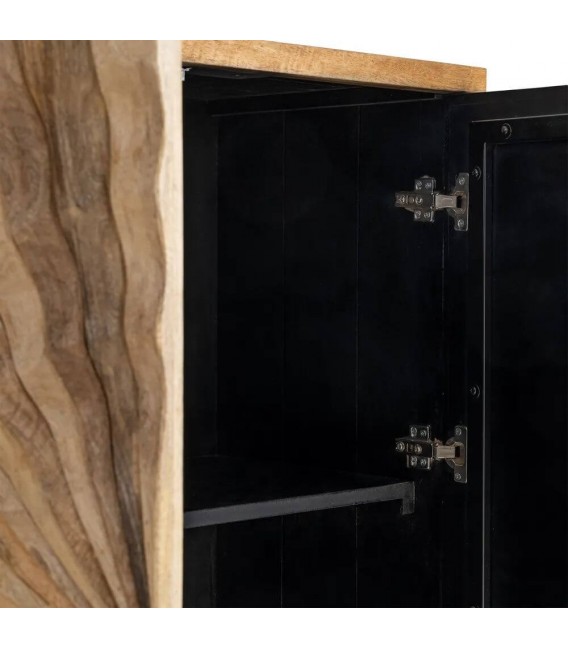 ARMARIO ALACENA BAJO 92 X 41 X 111 TRENCO MADERA NATURAL METAL DORADO