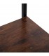 Estantería MDF nogal oscuro con hierro negro estilo industrial 2