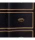 Cómoda XXL madera abeto 6 cajones negro oro neoclásica 7