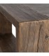Mesa de centro rectangular XL de olmo reciclado nogal estilo boho 3