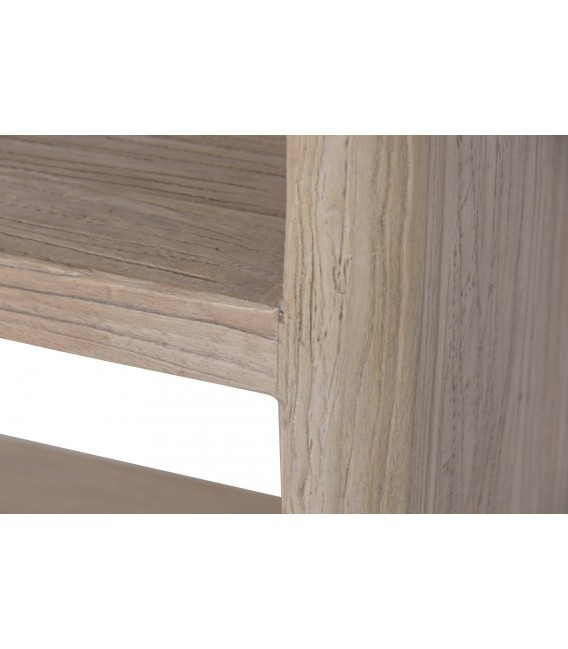 Estantería boho madera maciza de olmo natural reciclado 4