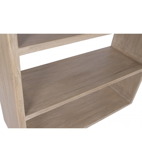 Estantería boho madera maciza de olmo natural reciclado 5