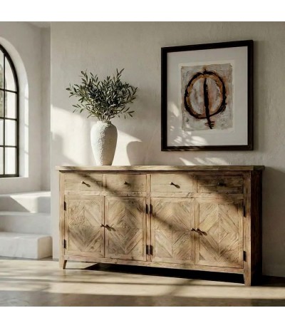 APARADOR MADERA DE PINO SALÓN 180 X 42 X 88 CM mdmhogar