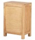 Mesita de noche madera maciza mindi natural 2 cajones estilo boho 4
