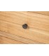 Mesita de noche madera maciza mindi natural 2 cajones estilo boho 7