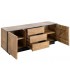 Mueble TV madera mango natural hierro estilo industrial salon 2