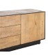 Mueble TV madera mango natural hierro estilo industrial salon 5
