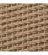 Banqueta boho madera teca asiento trenzado ratán natural nogal 2