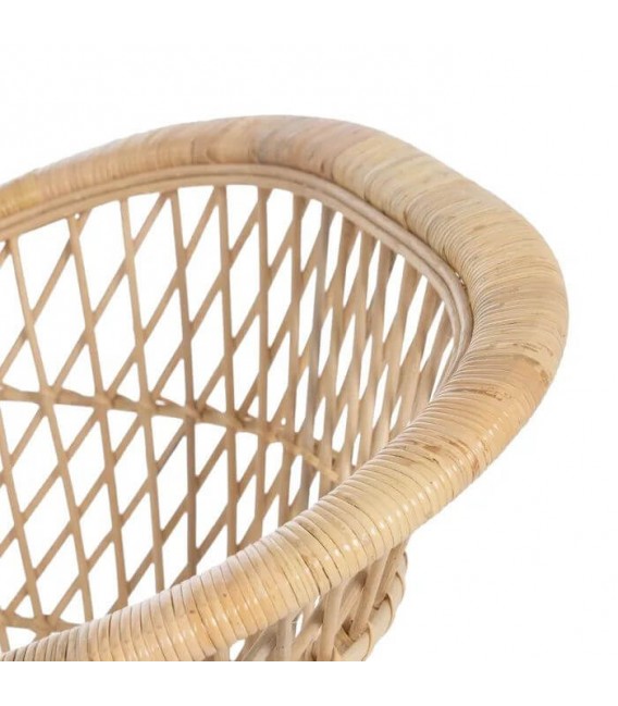 Sillon ratan natural beige trenzado artesanal estilo contemporaneo 5