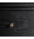 COMODA XL 140 X 57 X 82 BILVEN MADERA TEÑIDA NEGRO METAL DORADO