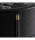 COMODA XL 140 X 57 X 82 BILVEN MADERA TEÑIDA NEGRO METAL DORADO