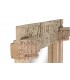 Espejo vestidor XL madera teca tallada a mano natural estilo etnico 1