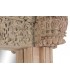 Espejo vestidor XL madera teca tallada a mano natural estilo etnico 2