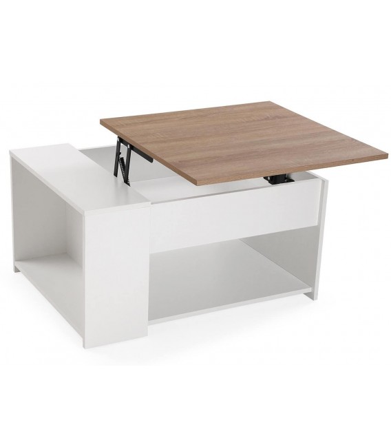 Mesa centro elevable madera MDF melamina moderna almacenaje 1