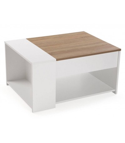 Mesa centro elevable madera MDF melamina moderna almacenaje